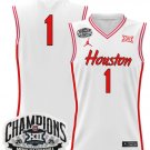 Team Jersey #1 Houston Cougar 2025 Big 12 Champions Stitched White