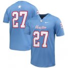 Houston Cougars #27 Light Blue Stitched Football Jersey