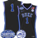 Team Jersey #1 Duke Blue Devils 2025 ACC Champions Stitched Black
