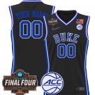Custom Duke Blue Devils Jersey 2025 Final Four Patch Basketball Stitched Black