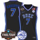 Kon Knueppel Jersey #7 Duke Blue Devils 2025 Final Four Patch Stitched Black