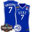 Kon Knueppel Jersey #7 Duke Blue Devils 2025 Final Four Patch Stitched Royal