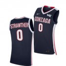 Men's #0 Julian Strawther Jersey Gonzaga Bulldogs College Basketball Jerseys Navy