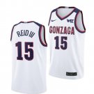 Men's #15 Efton Reid III Jersey Gonzaga Bulldogs College Basketball Jerseys White
