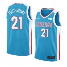 Men's #21 Rui Hachimura Jersey Gonzaga Bulldogs College Basketball Jerseys Blue