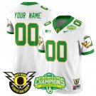 Custom Oregon Ducks Jersey Name, Number 2024 Big Ten Champions N1 White