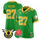 Daylen Austin Jersey #27 Oregon Ducks 2024 Rose Bowl Patch N1 Football Green
