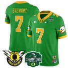 Evan Stewart Jersey #7 Oregon Ducks 2024 Big Ten Champions Football Green