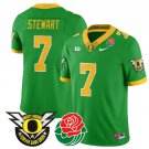 Evan Stewart Jersey #7 Oregon Ducks 2024 Mighty Rose Bowl Patch N2 Green