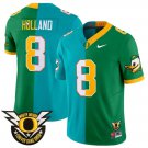 Jevon Holland Jersey #8 Oregon Ducks Split Vapor Limited Football Stitched