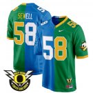 Penei Sewell Jersey #58 Oregon Ducks Split Game College Football Stitched