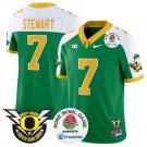 Evan Stewart Jersey #7 Oregon Ducks Football 2024 Rose Bowl Green Alternate