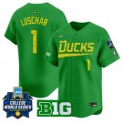 Kedre Luschar Jersey #1 Oregon Ducks Softball 2025 World Series Stitched Green