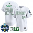 Rylee McCoy Jersey #24 Oregon Ducks Softball 2025 World Series Stitched White