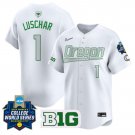 Kedre Luschar Jersey #1 Oregon Ducks Softball 2025 World Series Stitched White