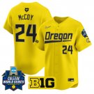 Rylee McCoy Jersey #24 Oregon Ducks Softball 2025 World Series Stitched Yellow