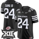 Abu Sama III Jersey #24 Iowa State 2024 Championship Patch Vapor Black