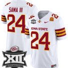 Abu Sama III Jersey #24 Iowa State 2024 Championship Patch Vapor White