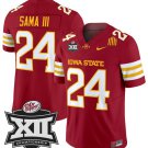 Abu Sama III Jersey #24 Iowa State 2024 Championship Patch Vapor Cardinal