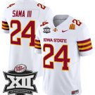 Abu Sama III Jersey #24 Iowa State 2024 Championship Patch Vapor White