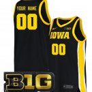Custom Iowa Hawkeyes Jersey College Basketball Stiched Game Black