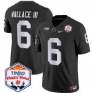 Harrison Wallace III Jersey #6 Penn State 2024 Fiesta Bowl Patch Black