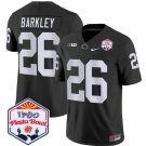 Saquon Barkley Jersey #26 Penn State 2024 Fiesta Bowl Patch Black
