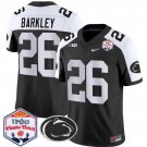 Saquon Barkley Jersey #26 Penn State 2024 Fiesta Bowl Patch Black Alternate