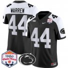 Tyler Warren Jersey #44 Penn State 2024 Fiesta Bowl Patch Black Alternate