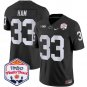 Jack Ham Jersey #33 Penn State 2024 Fiesta Bowl Patch Stitched Black