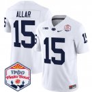 Drew Allar Jersey #15 Penn State 2024 Fiesta Bowl Patch Stitched White