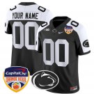 Custom Penn State Jersey Name, Number Orange Bowl Patch Stitched Black Alternate