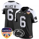 Harrison Wallace III Jersey #6 Penn State Orange Bowl Patch Black Alternate
