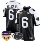 Harrison Wallace III Jersey #6 Custom Penn State Orange Bowl Black Alternate