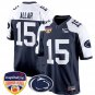 Drew Allar Jersey #15 Custom Penn State Orange Bowl Patch Football Navy Alternate