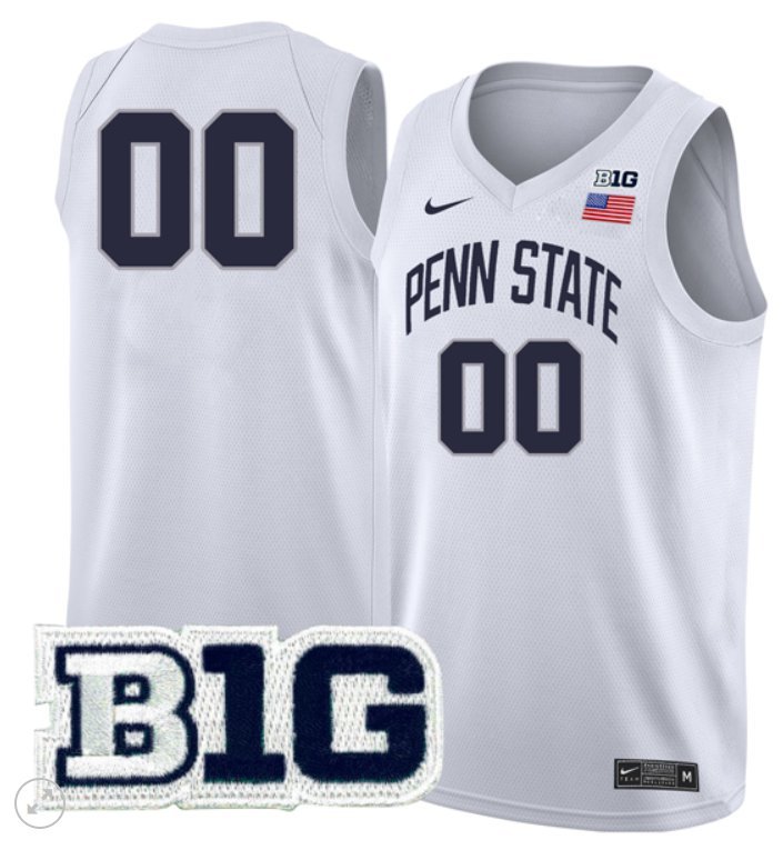 Custom Penn State Nittany Lions Jersey College Basketball Stiched White