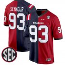 Richard Seymour Jersey #93 Georgia Bulldogs Split Football Game All Stitched