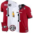 George Pickens Jersey #1 Georgia Bulldogs Split Vapor Football Stitched