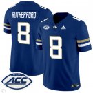 Malik Rutherford Jersey #8 Georgia Tech Yellow Jackets Vapor Limited Football Navy