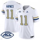 Jamal Haynes Jersey #11 Georgia Tech Yellow Jackets Vapor Limited Football White