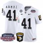 Glenn Davis Jersey #41 Army Black Knights Independence Bowl Patch White