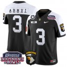 Rotm Jersey #3 Army Black Knights Independence Bowl Patch Black Alternate