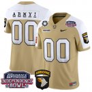 Custom Army Black Knights Jersey Independence Bowl Patch 2024 Vapor Tan