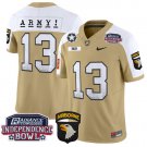 Bryson Daily Jersey #13 Army Black Knights Independence Bowl Patch Tan Alternate