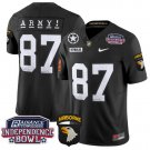 Casey Reynolds Jersey #87 Army Black Knights Independence Bowl Patch Black