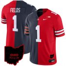 Justin Fields Jersey Bears #1 Ohio State Buckeyes Split Vapor Football Stitched