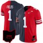 Justin Fields Jersey Bears #1 Ohio State Buckeyes Split Vapor Football Stitched