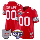 Custom Ohio State Buckeyes Jersey Name, Number Cotton Bowl Patch Stitched Red
