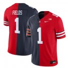 Justin Fields Jersey Bears #1 Ohio State Buckeyes Split Vapor V2 Football
