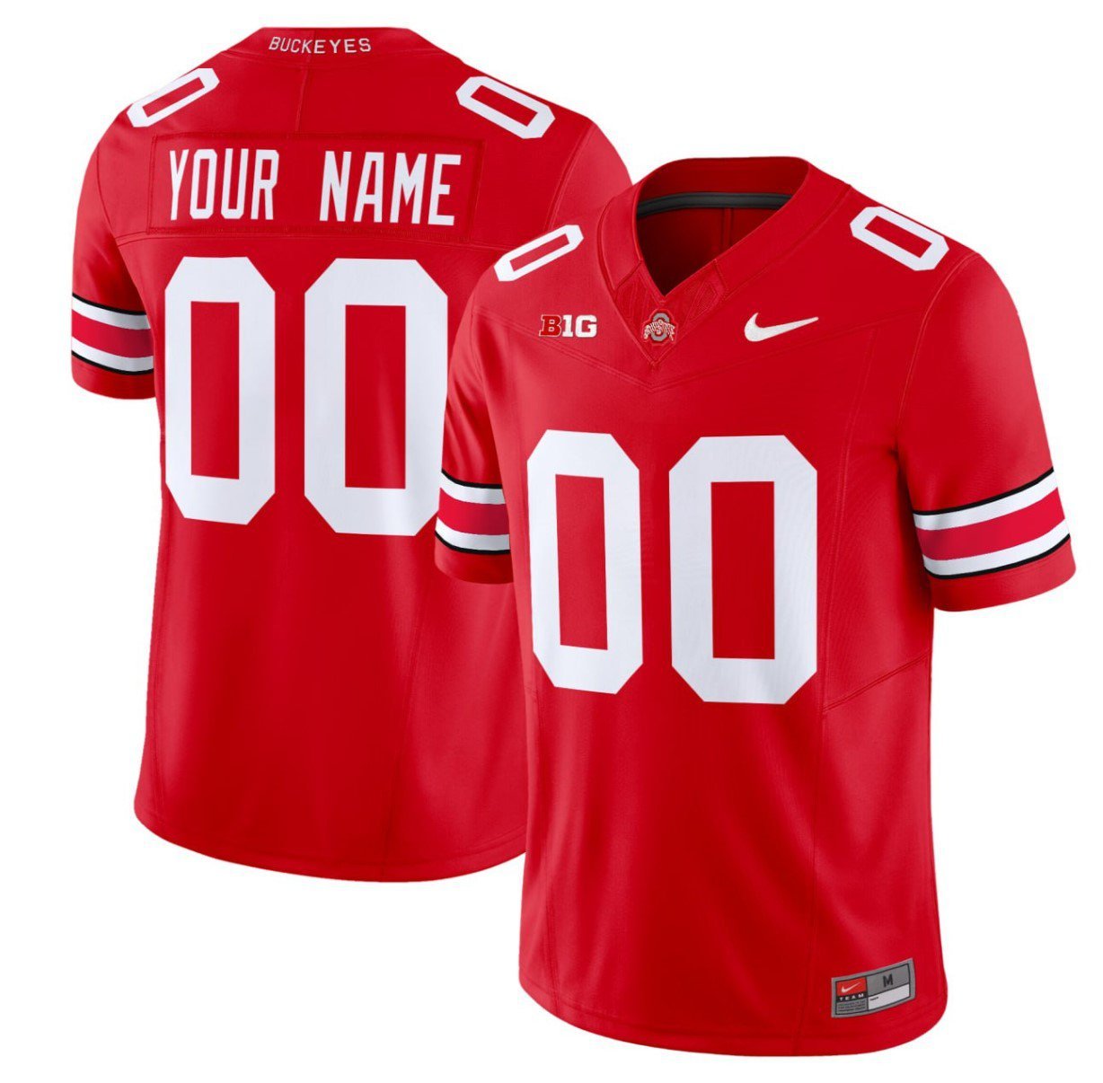 Custom Ohio State Buckeyes Jersey Name, Number Football Stitched Red